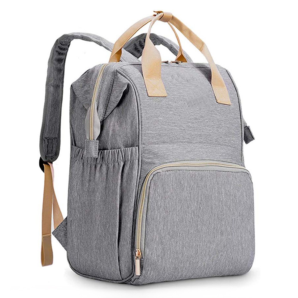  Multi-functional Diaper Bag Backpack Large Capacity Waterproof Baby Bag with Stroller Straps