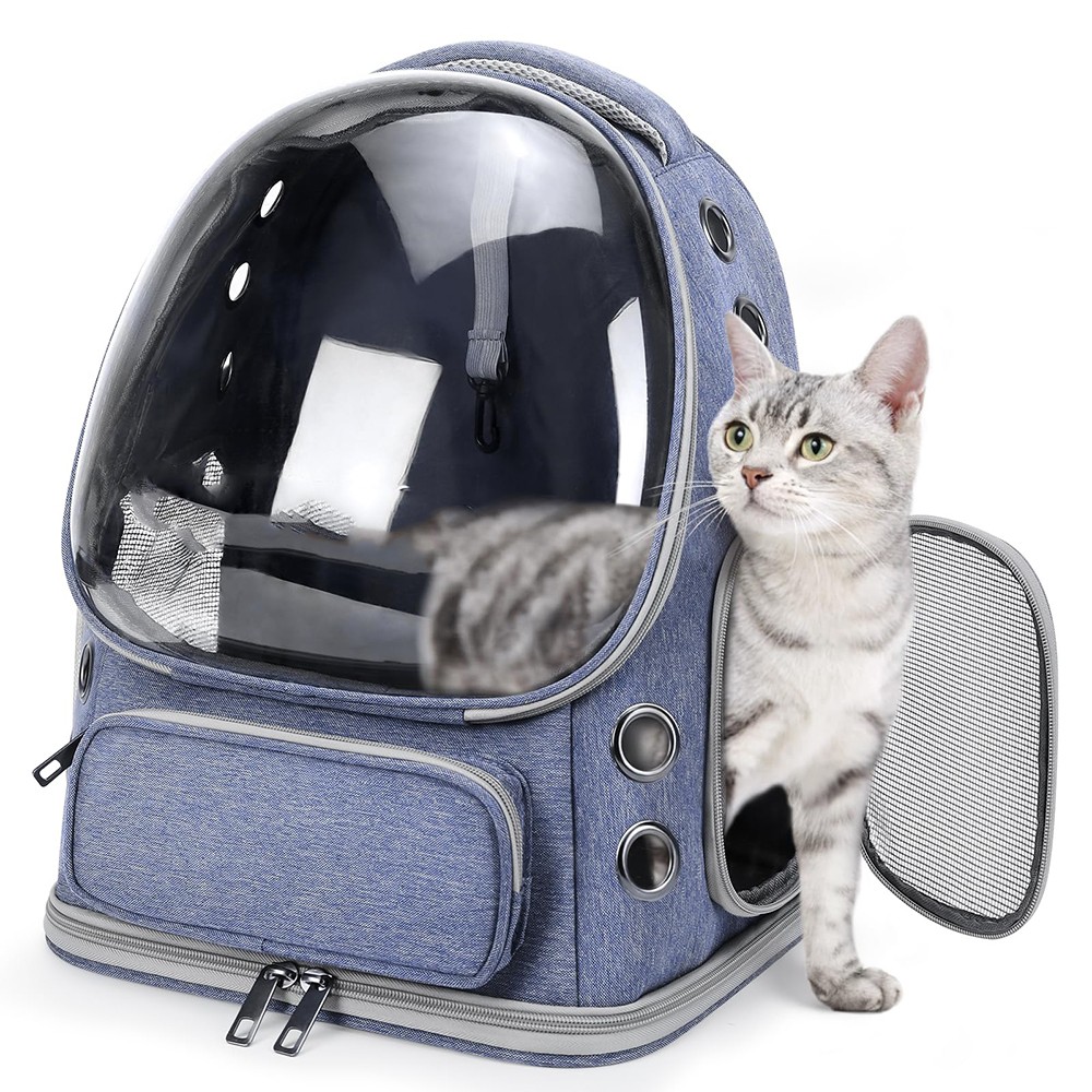Scratch-resistant Large Capacity Pet Bag with Extendable Bottom for Small Pets