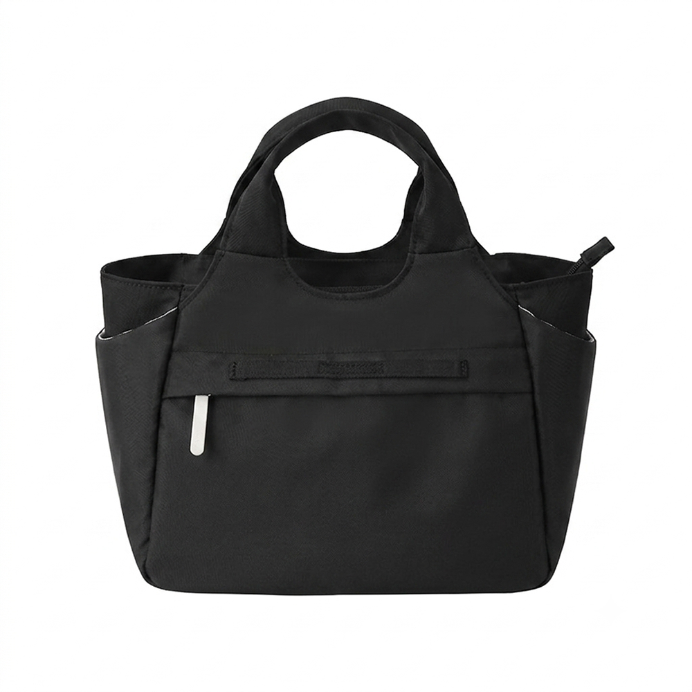 Lunch Bag Box Insulated Leakproof Structured Fabric with Leather Handle for Office Work Picnic School Men Women | Wholesale & Custom OEM/ODM Factory