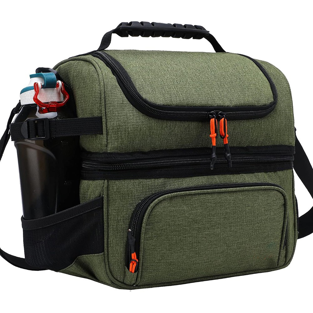 Double-Deck Leakproof Insulated Lunch Bag