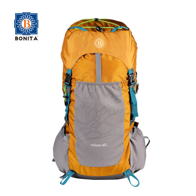 Custom big capacity mountaineering bagpack for outdoor hiking made of durable polyester hiking bag