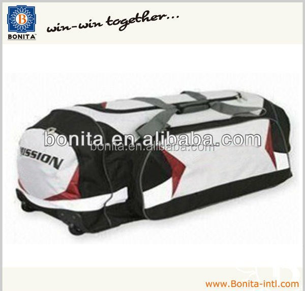 Heavy duty waterproof polyester ice hockey sports bags with wheels