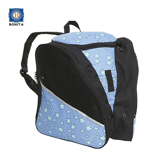 Ice hockey backpack with print design oem or full color fabric fashion skates sport bag