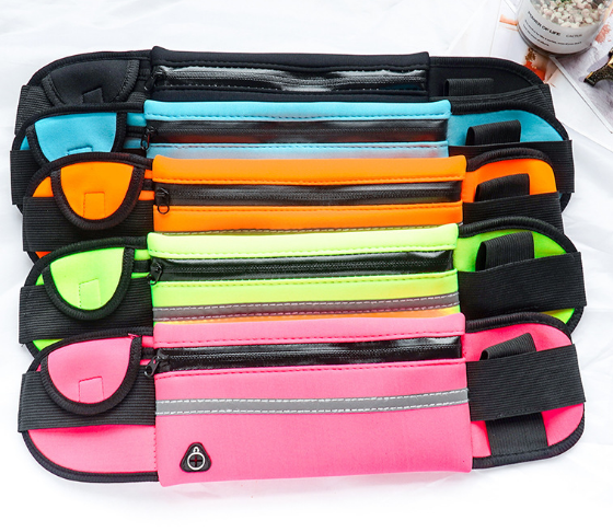 Outdoor Neoprene Waterproof Hiking Cycling Running Belt Waist Bag Sport Fanny Pack With Water Bottle Holder