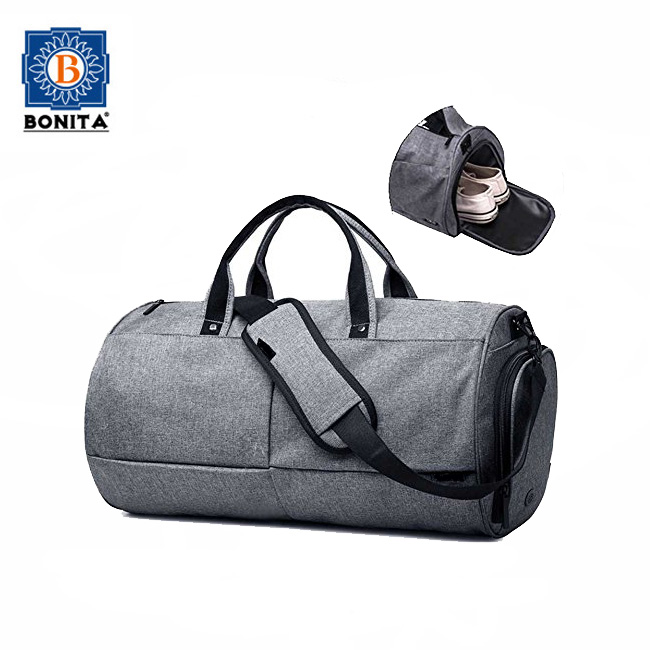 Wholesale Gym Duffel Bag with Shoe Compartment Canvas Luggage Tote Shoulder Bag for Travel luggage Gym Sport Bag