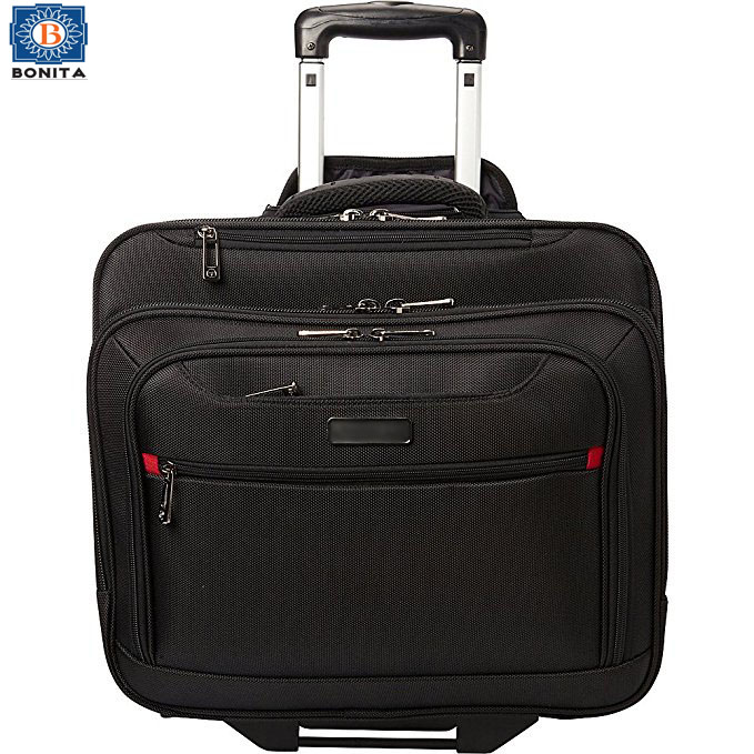 New Design Polyester wheeled business case briefcase trolley bag