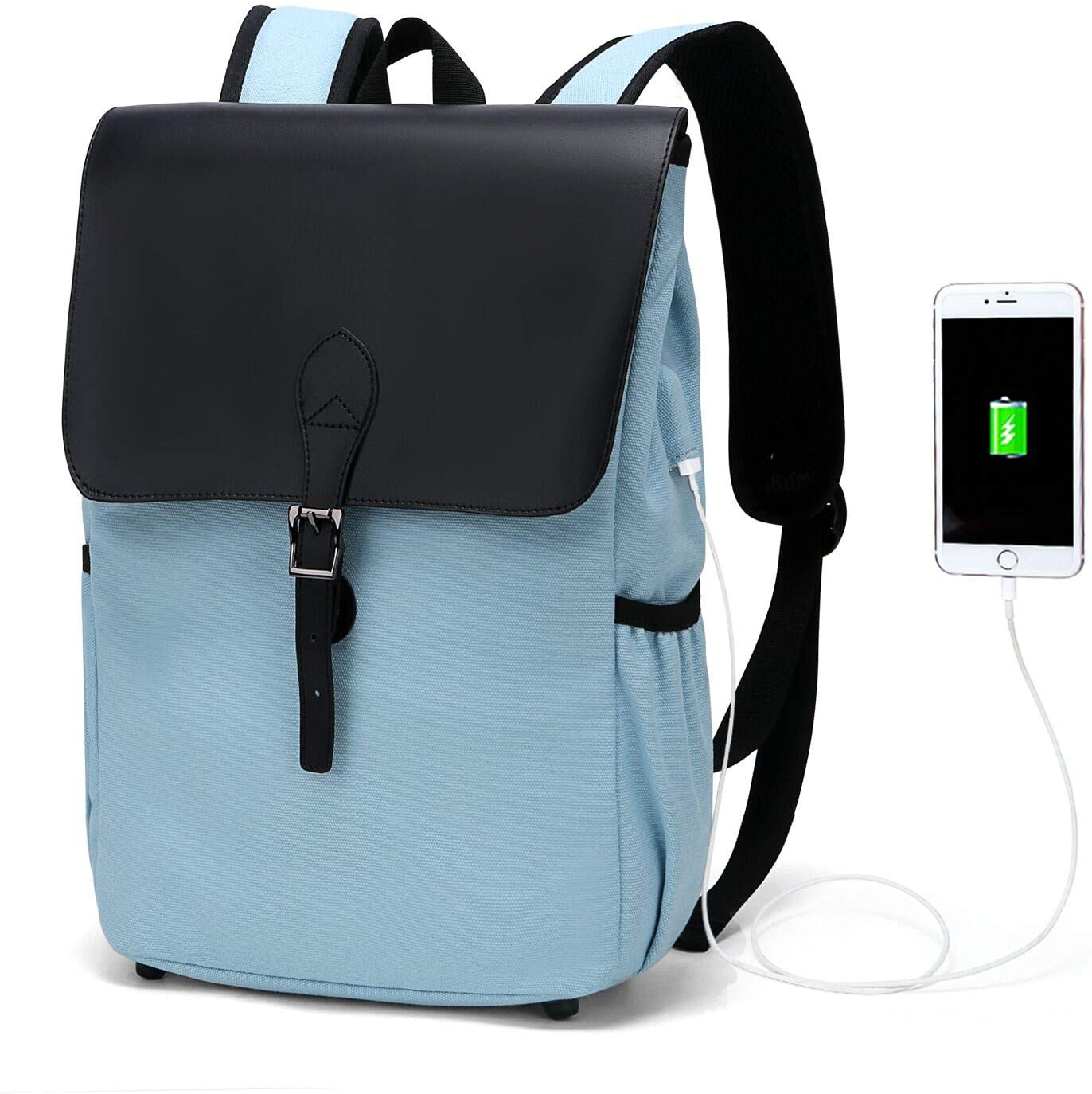 Wholesale WindTook Rucksack Laptop Backpack Unisex Students Daypack with USB Charging Port for College Travel Work Blue