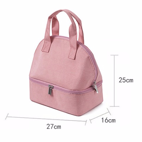 Round Lunch box cooler bag for school and traveling.