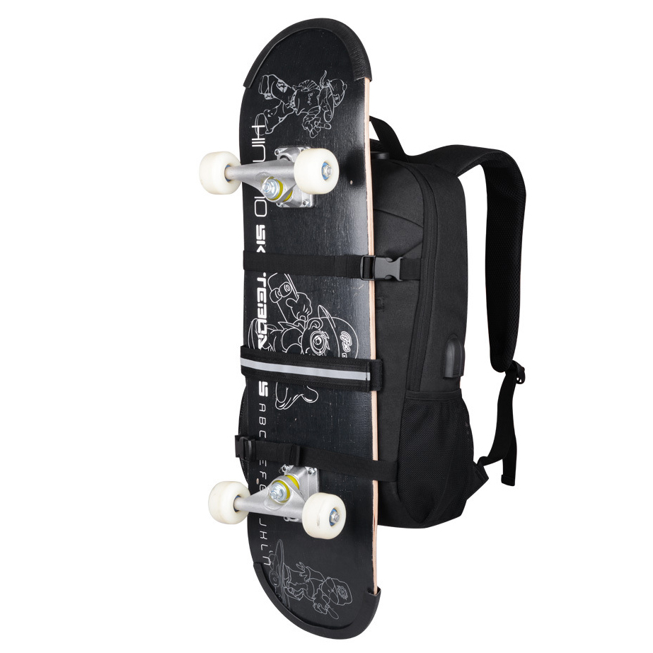 Professional Bag Manufacturer Eco-friendly Durable Hiking Sports Features Custom Logo Skateboard Backpack