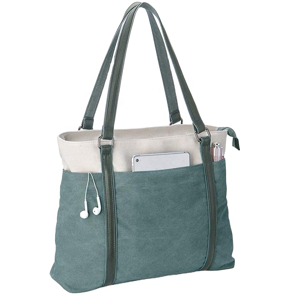 Laptop Tote Bag Canvas Handbag Purse Shoulder Bag