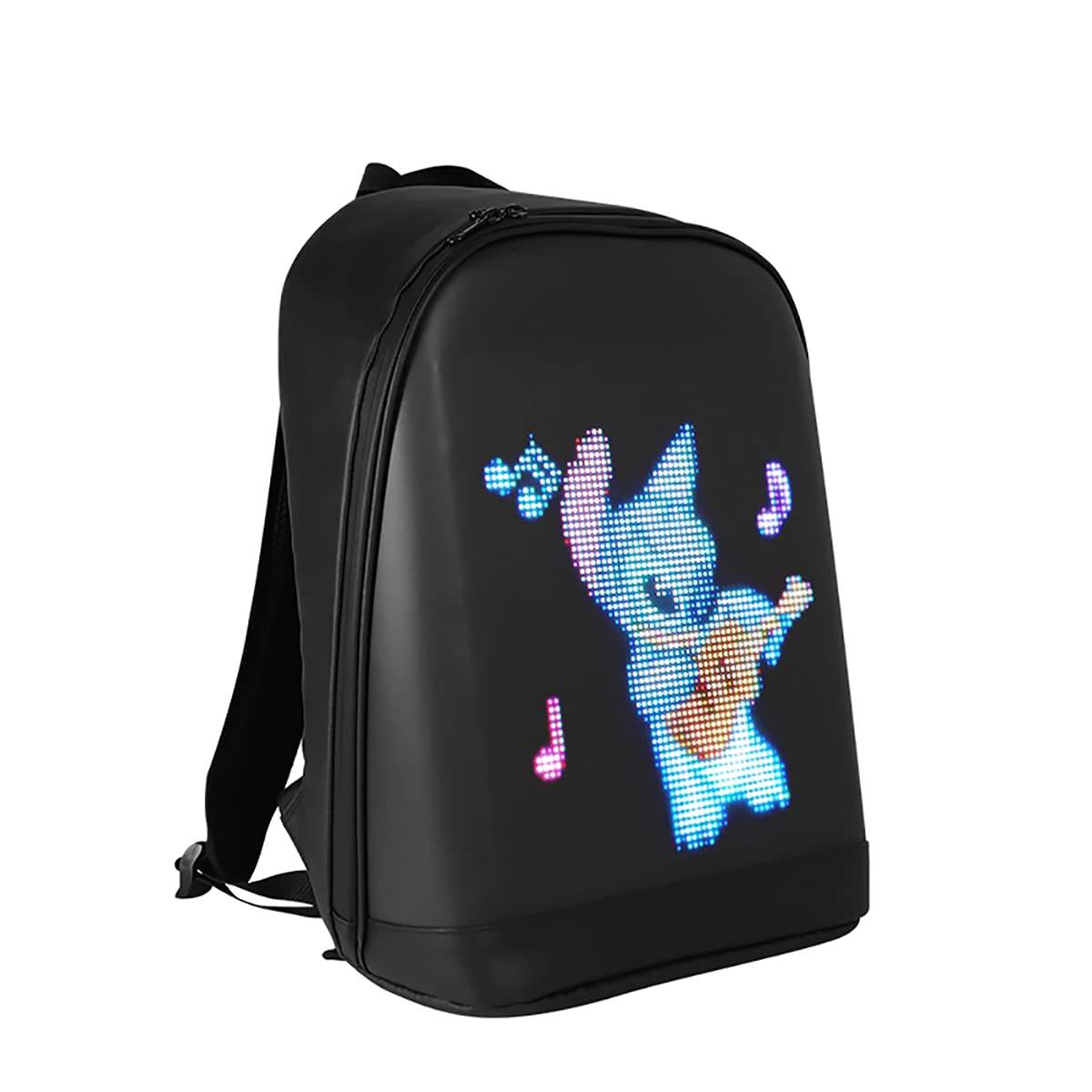 LED Backpack Cool Black Customizable Laptop Backpack Innovative Birthday Gift School Bag