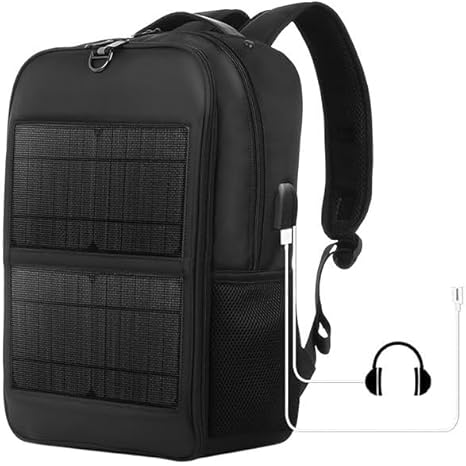 Solar Panel Power Backpack Large capacity Laptop Bag with Handle USB Charging Port Outdoor Backpack for Outdoors sport