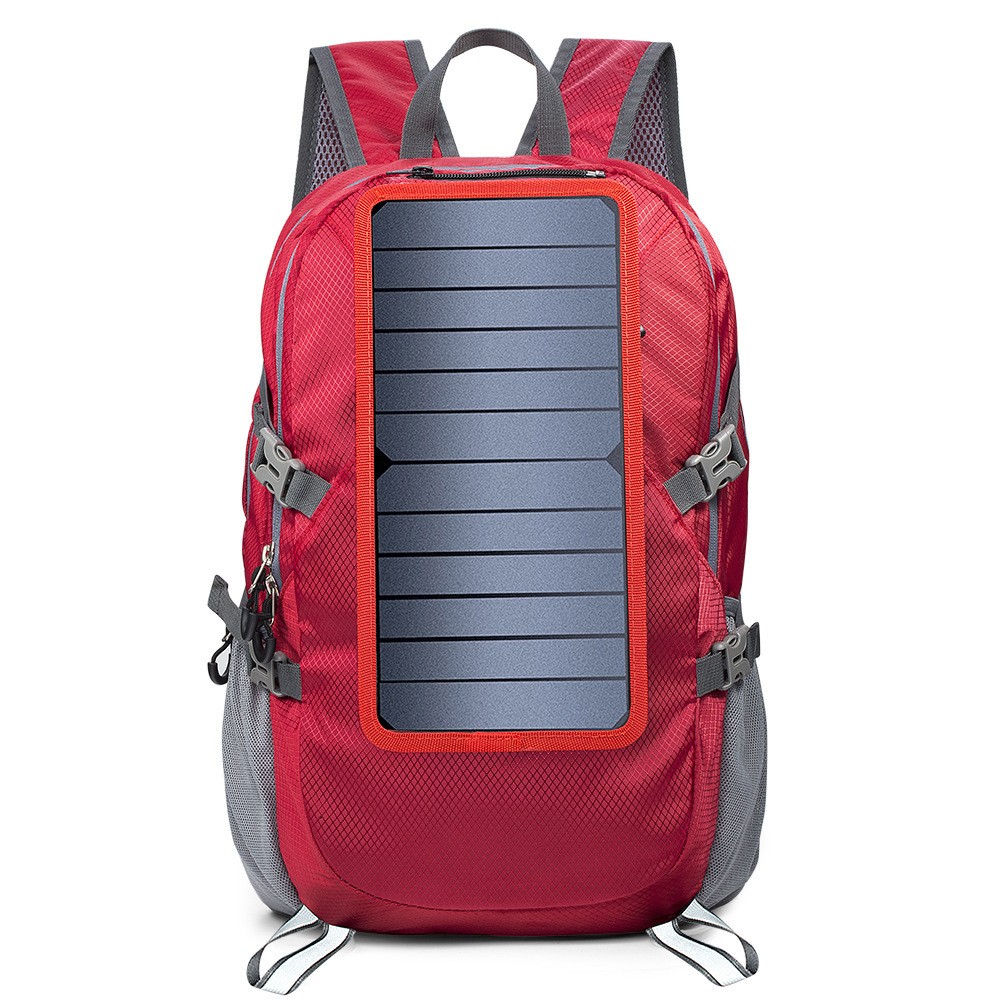 Foldable Solar Backpack Large capacity Bag with USB Charging Port Outdoor Backpack