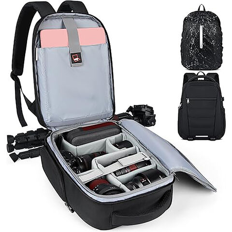  Camera Backpack Waterproof Camera Laptop Backpack Travel Camera Case