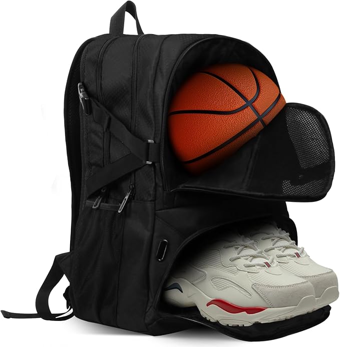 Basketball Backpack Waterproof basketball bag with Shoe and Ball Compartment  