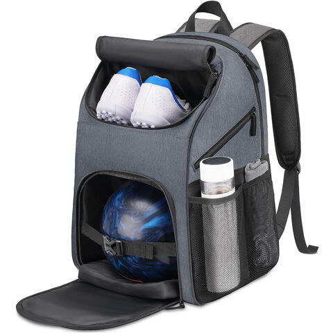 Bowling Backpack, Single Bowling Ball Bag with Shoe Bag,Bowling Bag with Padded Ball Holder,Gifts for Bowling Lovers