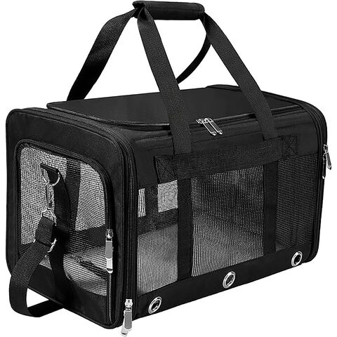 Pet Carrier Bag,Collapsible Pets Travel Carriers for Pet with Shoulder Strap and Removable Mat，Airline Approved