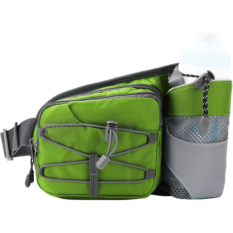 Hydration Belt Waist Bag Outdoor Fanny Pack with Water Bottle Holder for Walking Hiking 