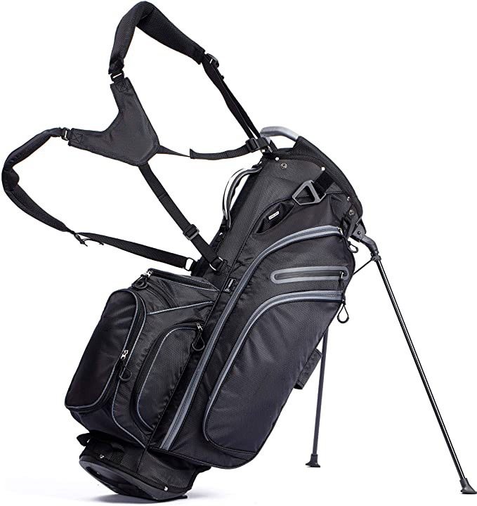  Golf Stand Bag Fourteen Way Top Dividers Ergonomic, Lightweight Golf Stand Bag