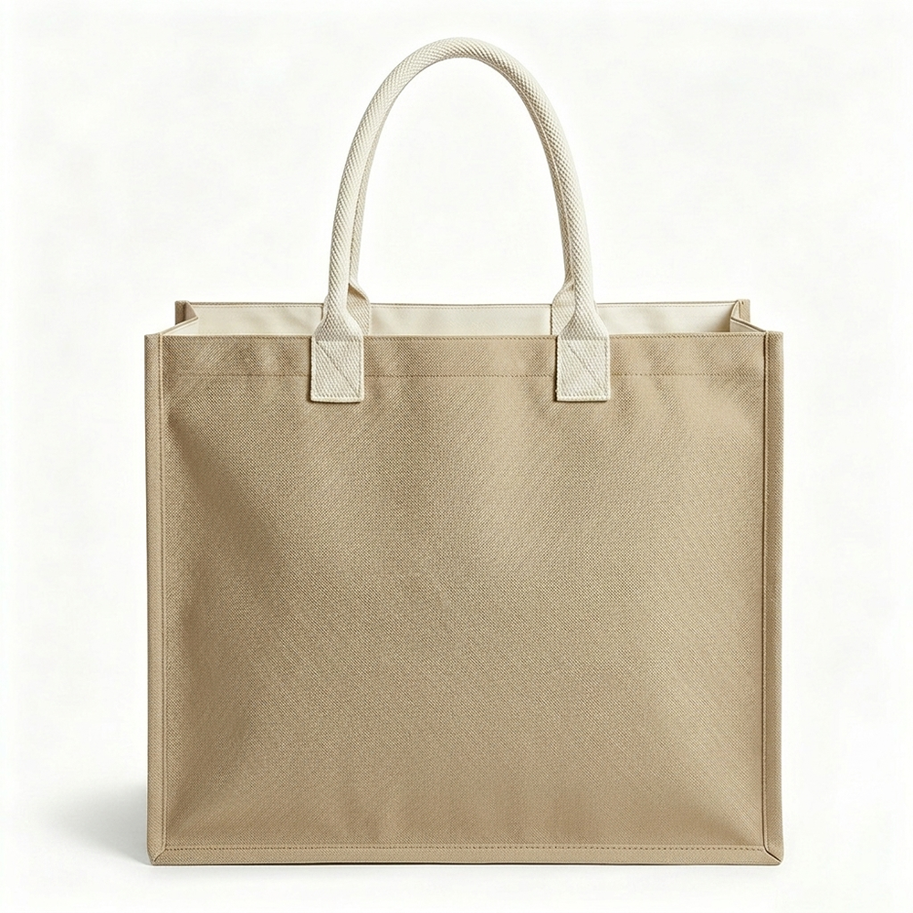 Premium Heavyweight Canvas Shopping Tote Bag with Thick Rope Handles