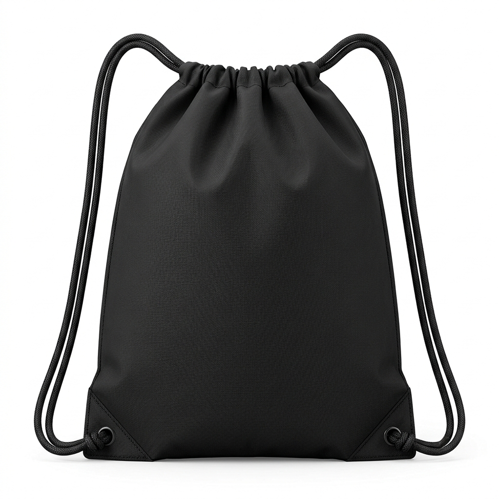 Drawstring Bag Heavy-Duty Canvas Multi-Pocket Backpack