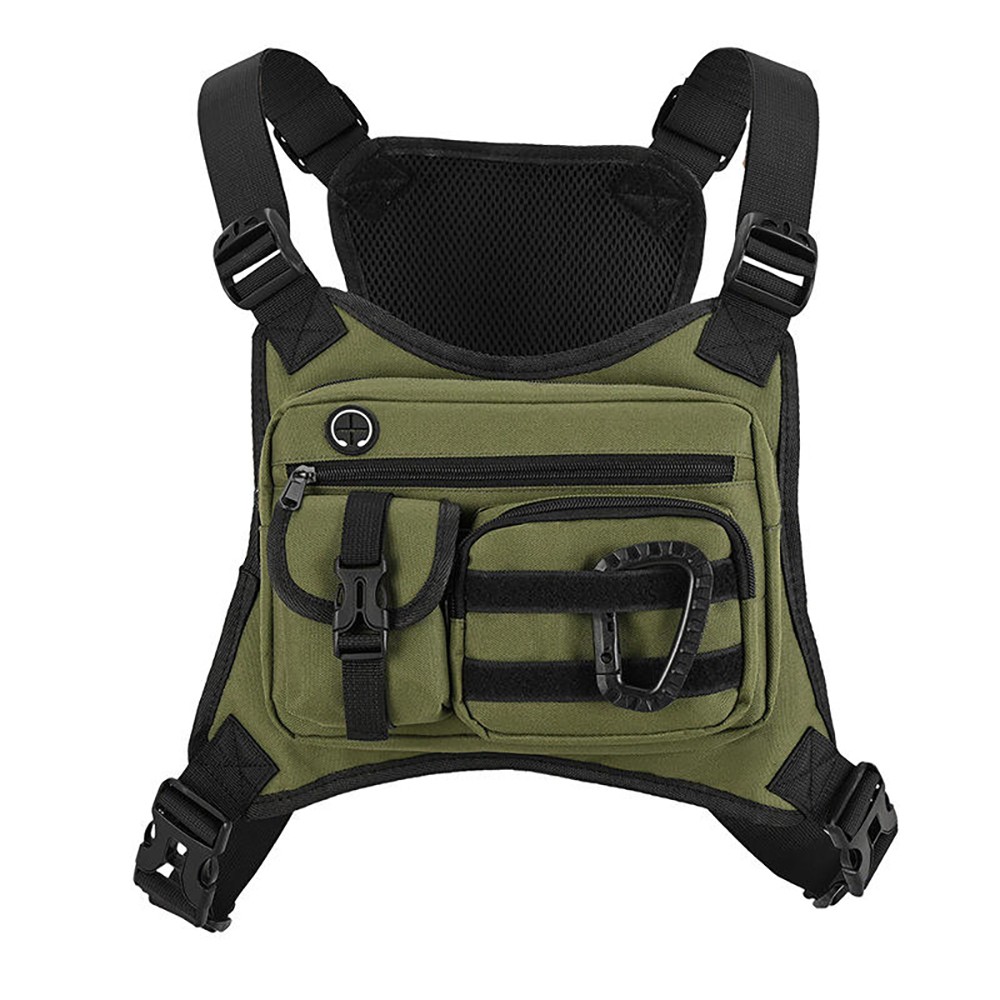 Tactical Chest Bag Multi-Pocket Running Chest Rig with Reflective Tape and Cable Port for Outdoor Sports Hiking Gym Men Women Wholesale B2B