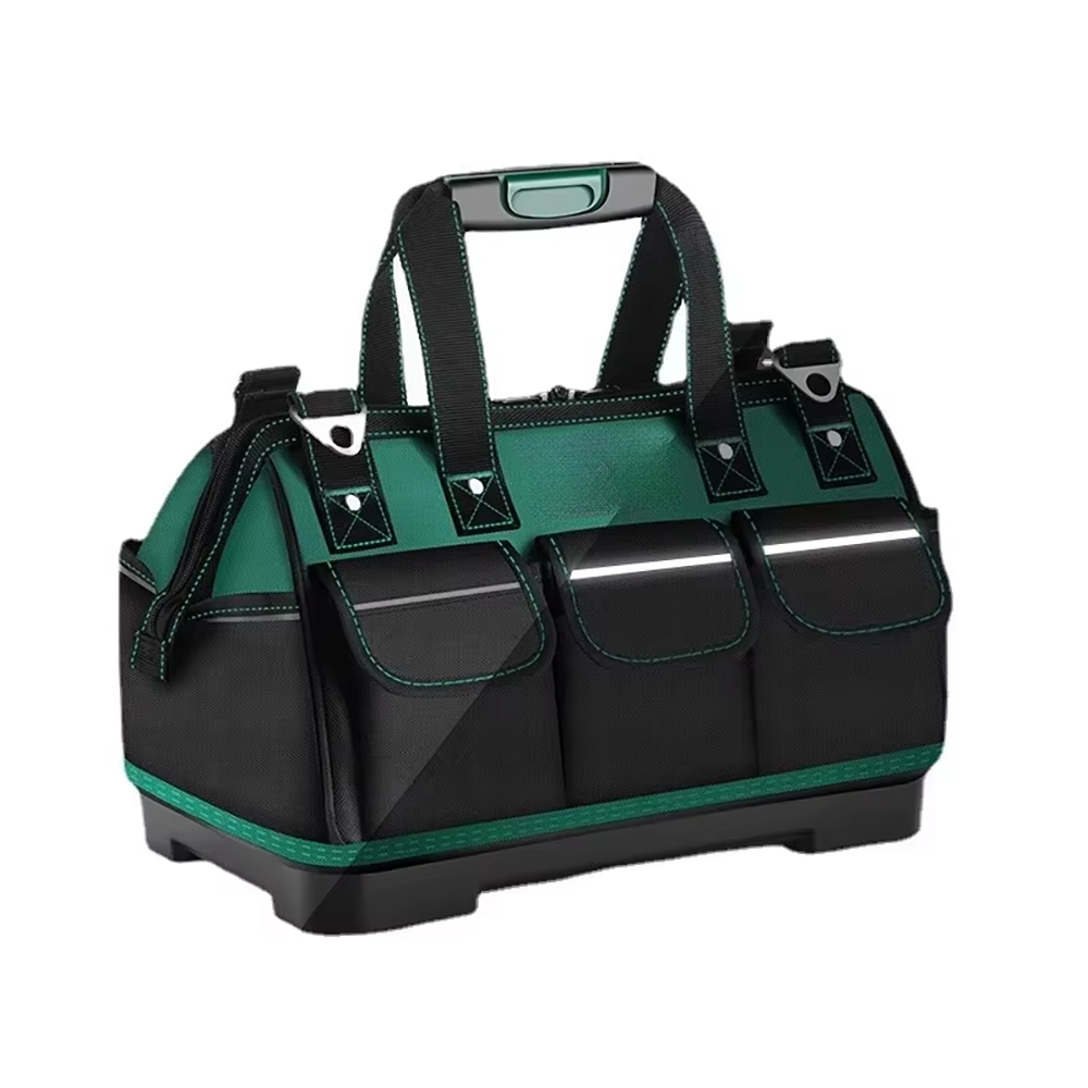 Green & Black Heavy-Duty Power Tool Bag