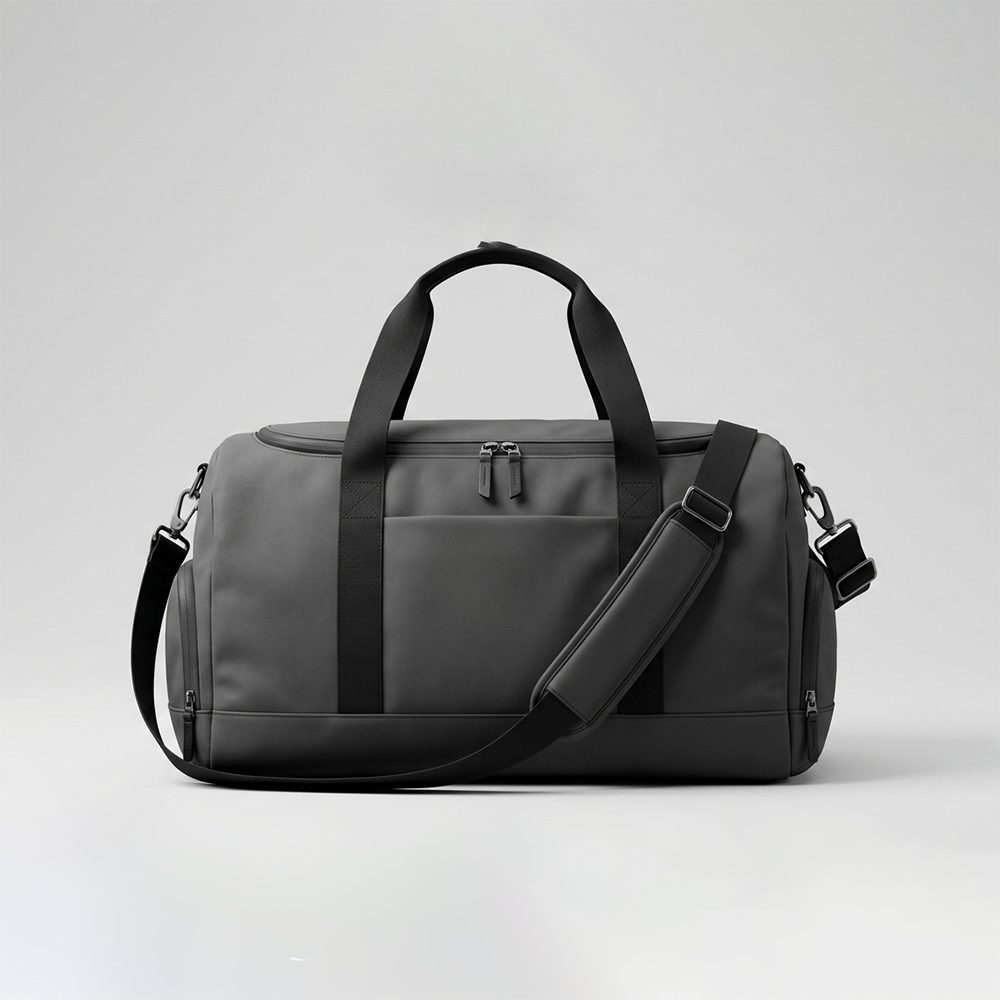 Duffle Travel Bag Waterproof Matte Fabric Weekender Gym Purse with Shoe Compartment for Men Business Trip Overnight Sports Corporate Gifts Wholesale B2B