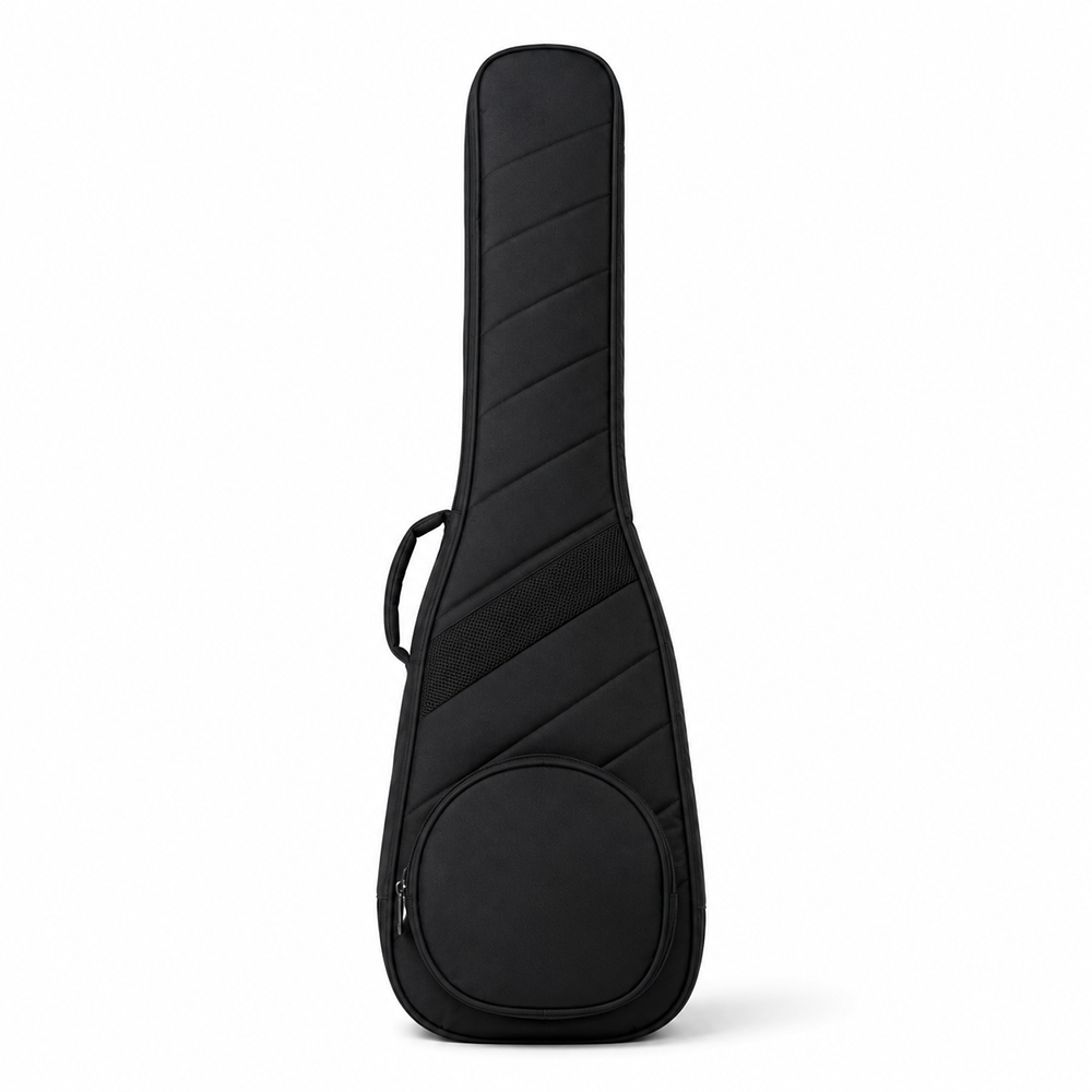 Electric Bass Gig Bag Explorer Shaped Padded Soft Case Waterproof Oxford Bass Guitar Backpack with Round Pocket for Musicians Touring Wholesale B2B