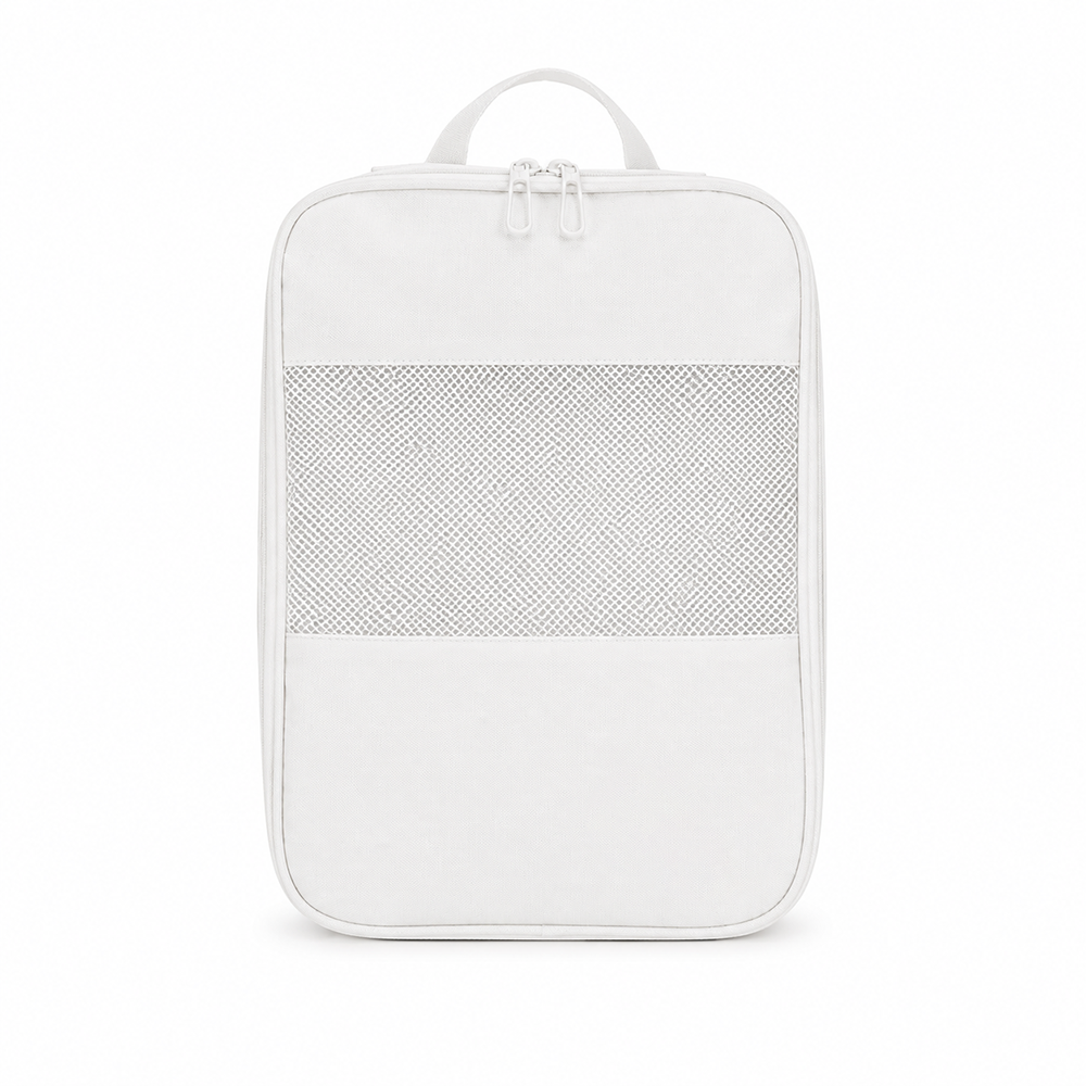 Travel Shoe Bag Breathable Mesh Window Waterproof Oxford Shoe Organizer Pouch with Trolley Sleeve for Gym Athletes Business Travelers Wholesale B2B