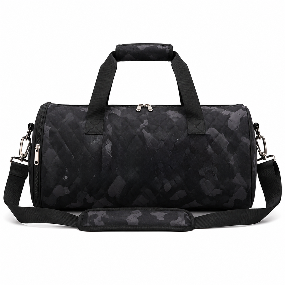 Gym Bag Camo Quilted Waterproof Sports Duffle Bag with Shoe Compartment for Men Women Fitness Workout Weekend Travel Wholesale B2B