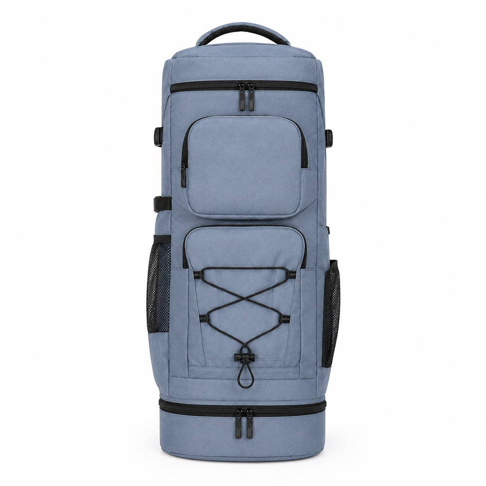 Yoga Mat Backpack All in One Large Capacity Multi Pocket Sports Duffle with Bottom Compartment and Elastic Cord System for Women Pilates Studio Gear Wholesale B2B