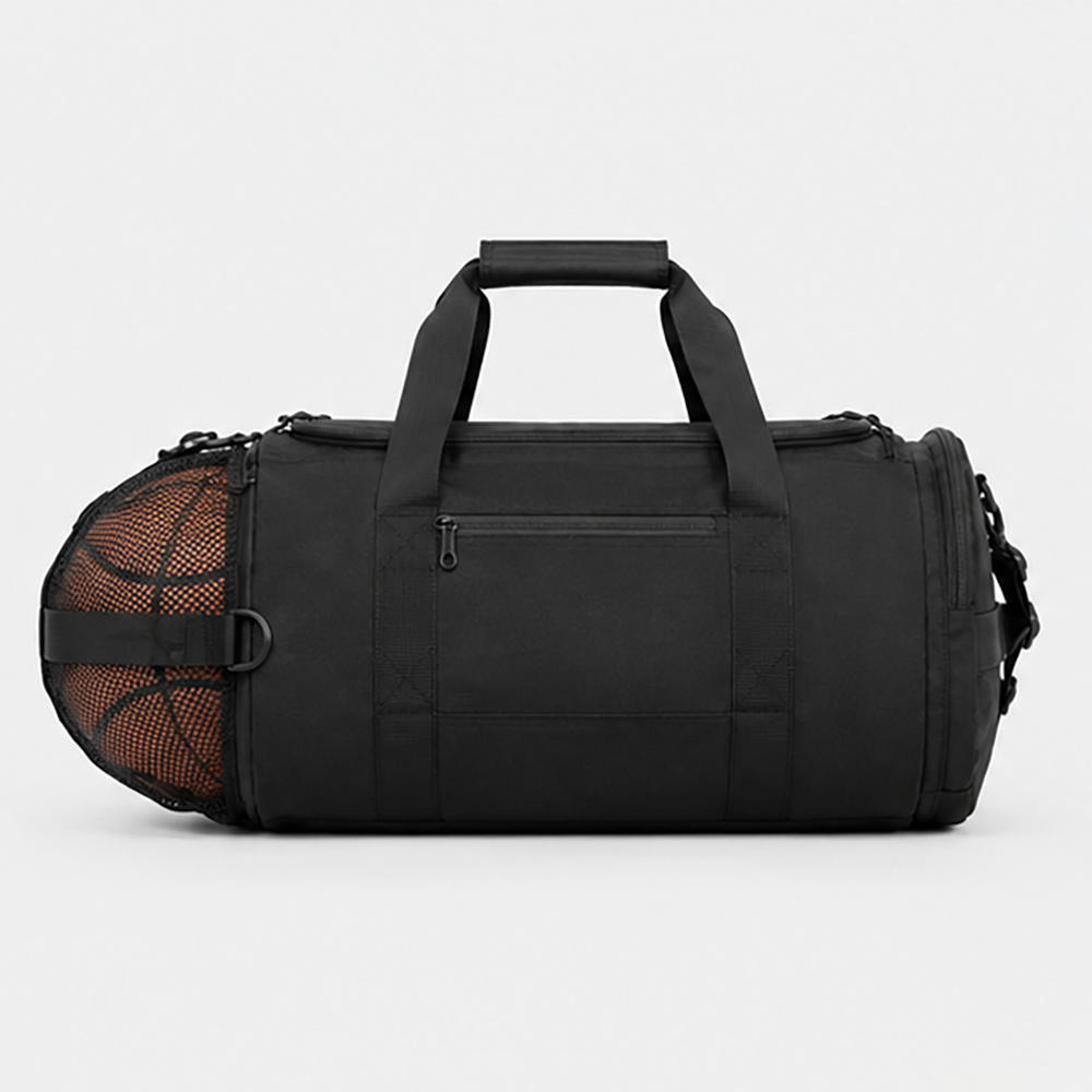 Sports Training Duffle Bag Waterproof Nylon Gym Tote with External Ball Mesh Pocket and MOLLE Webbing for Men Basketball Team Fitness Wholesale B2B