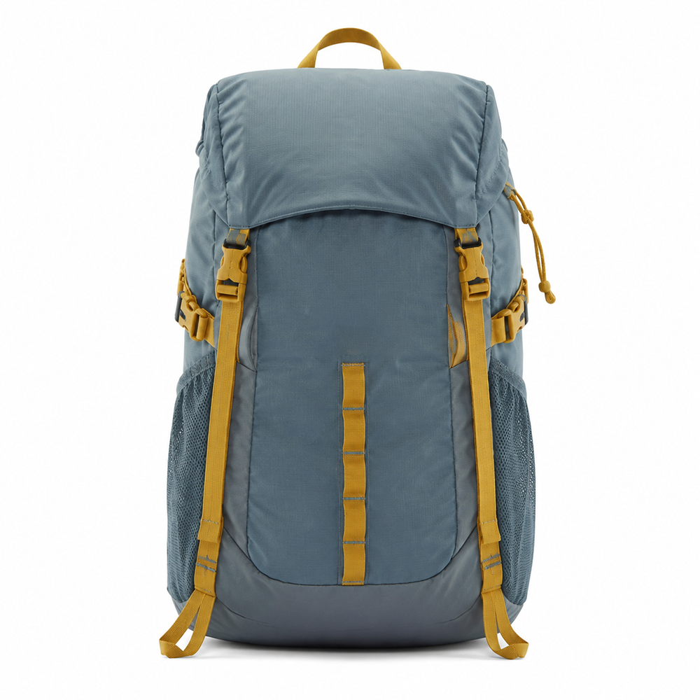 Lightweight Hiking Daypack Water-Resistant Ripstop Nylon Outdoor Backpack with Top Lid and Chest Strap for Trekkers Wholesale B2B