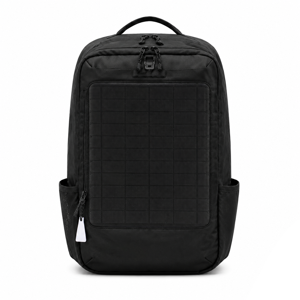 Solar Laptop Backpack Waterproof Oxford Tactical Solar Powered Bag 20L with USB Charging Port for Outdoor Travel Wholesale B2B