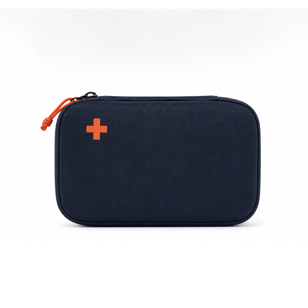Ripstop Nylon First Aid Kit Bag Lightweight Emergency Medical Pouch with Dual Mesh Compartments for Outdoor Camping Travel & Home B2B