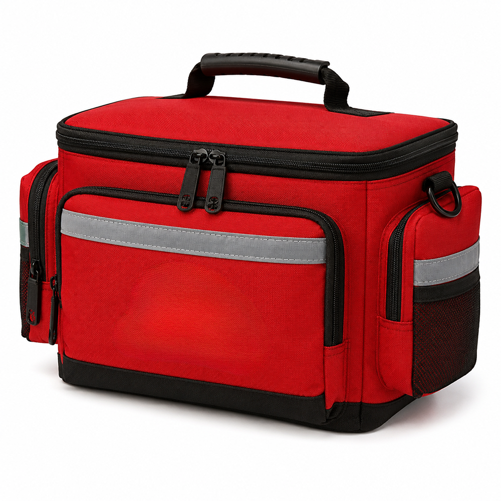 EMT Trauma Medical Bag Waterproof Oxford First Responder Pack with Reflective Strips & Compartments for Ambulance & Clinic Wholesale B2B