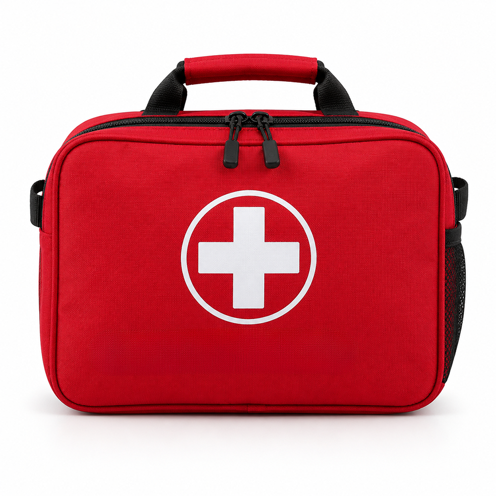 Large First Aid Kit Bag Waterproof Oxford Tri-Fold Emergency Medical Case with ID Window for Home Travel & Car Wholesale B2B
