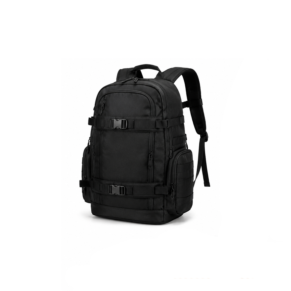 Skateboard Laptop Backpack Waterproof Nylon Travel Daypack with Board Straps & Bottle Pocket for Skaters & Students Wholesale B2B