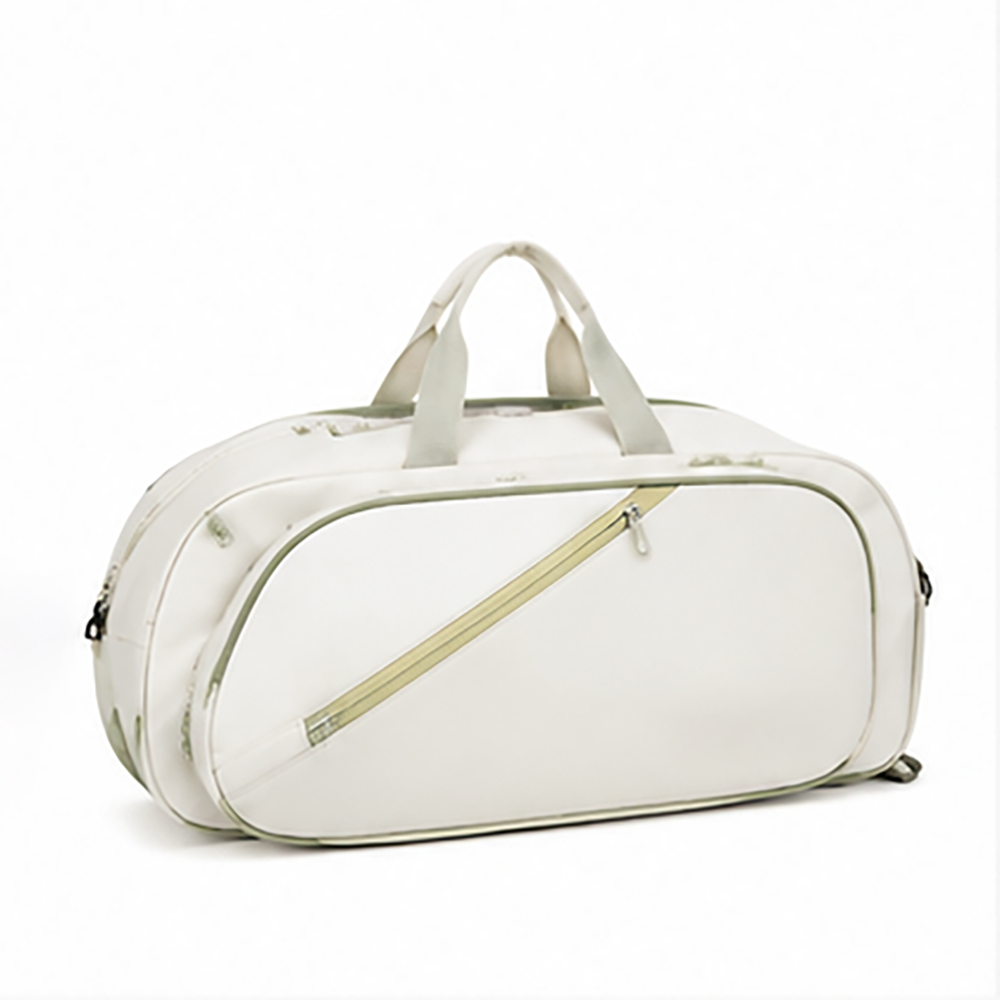 Tennis Racket Bag Waterproof PU Leather Backpack Duffel with Shoe Compartment & Convertible Straps for Women Wholesale B2B