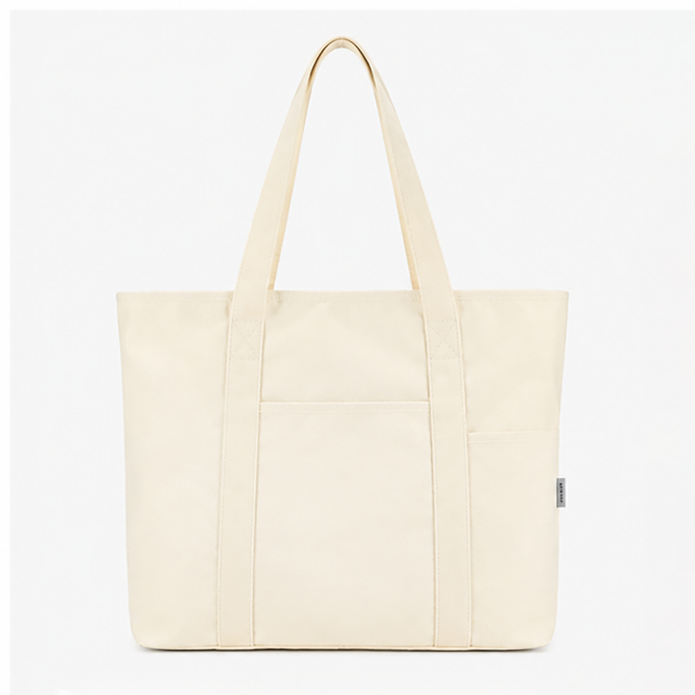 Canvas Tote Bag Multi Compartment Heavy Duty Cotton Laptop Shoulder Bag for Women Work Travel B2B Wholesale