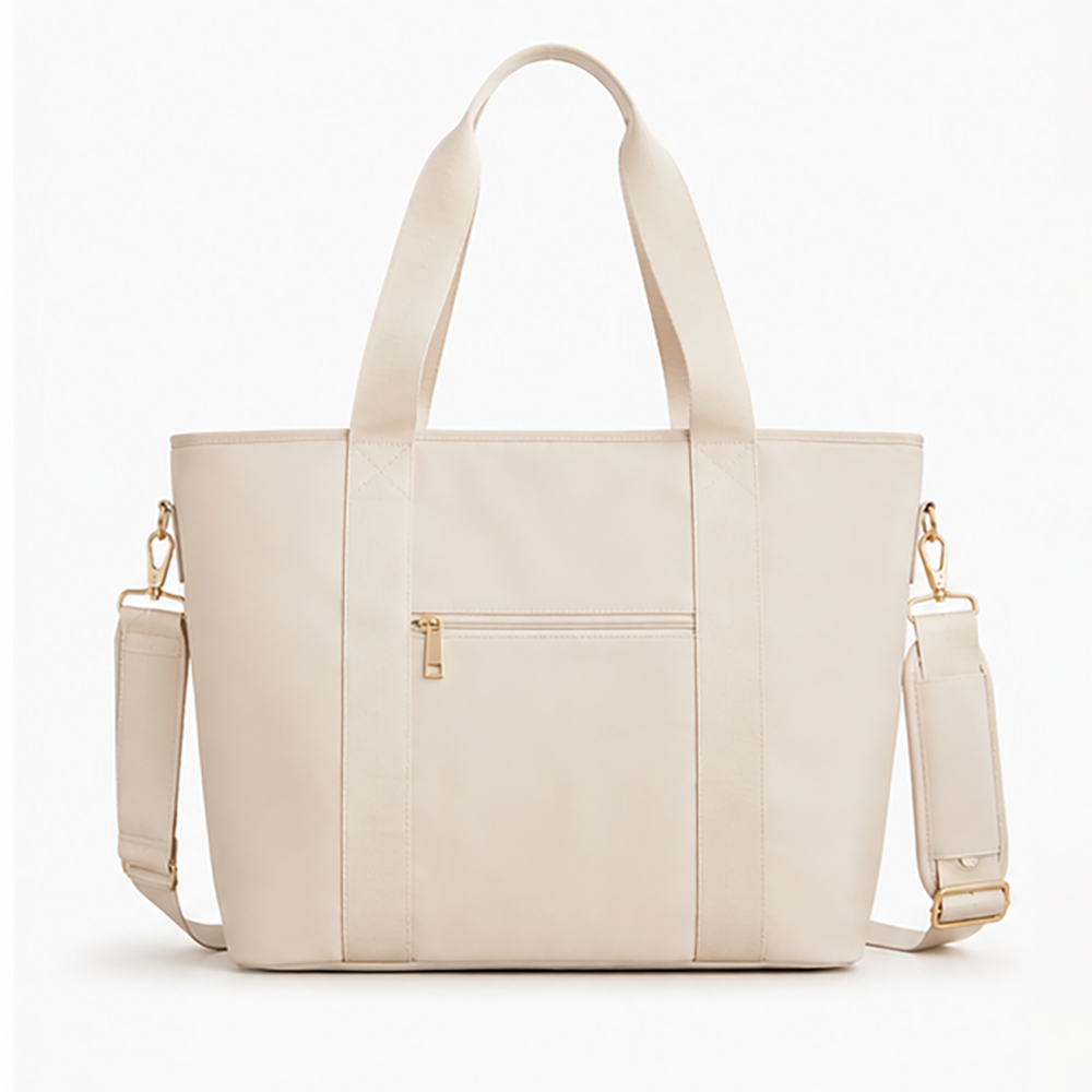 Canvas Travel Tote Bag Crossbody Laptop Messenger Bag with Trolley Sleeve for Women Work Business B2B Wholesale