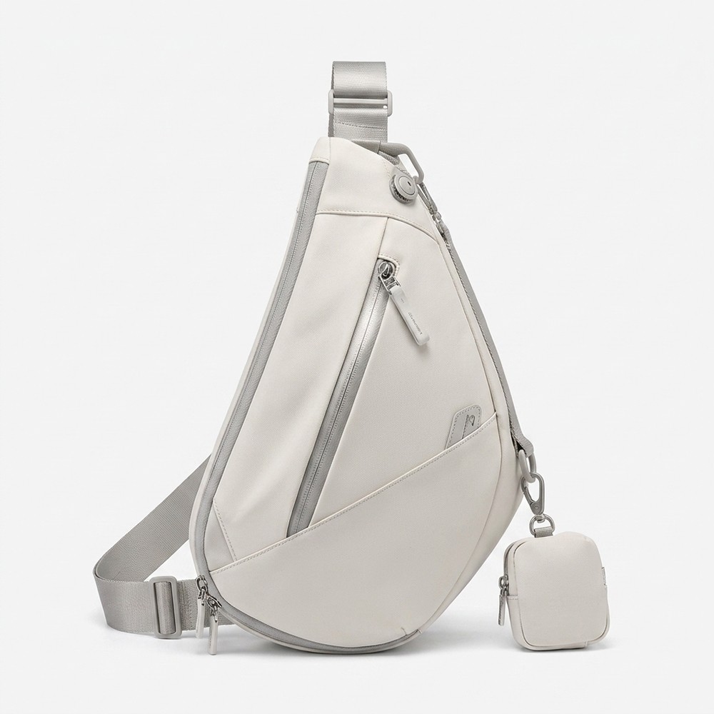 Sling Bag Water Repellent Nylon Urban Chest Pack with Detachable Earphone Pouch for Travel B2B Wholesale