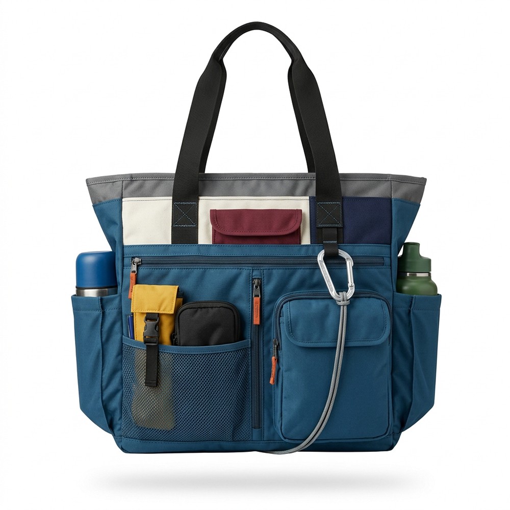 Tote Bag Durable Canvas Multi Pocket for Daily Travel B2B