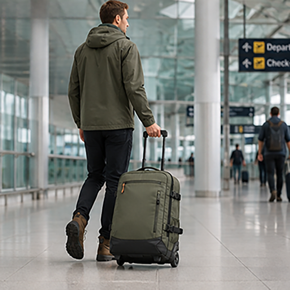 Trolley Bag Ripstop Nylon Shoe Compartment Outdoor Travel Men Wholesale