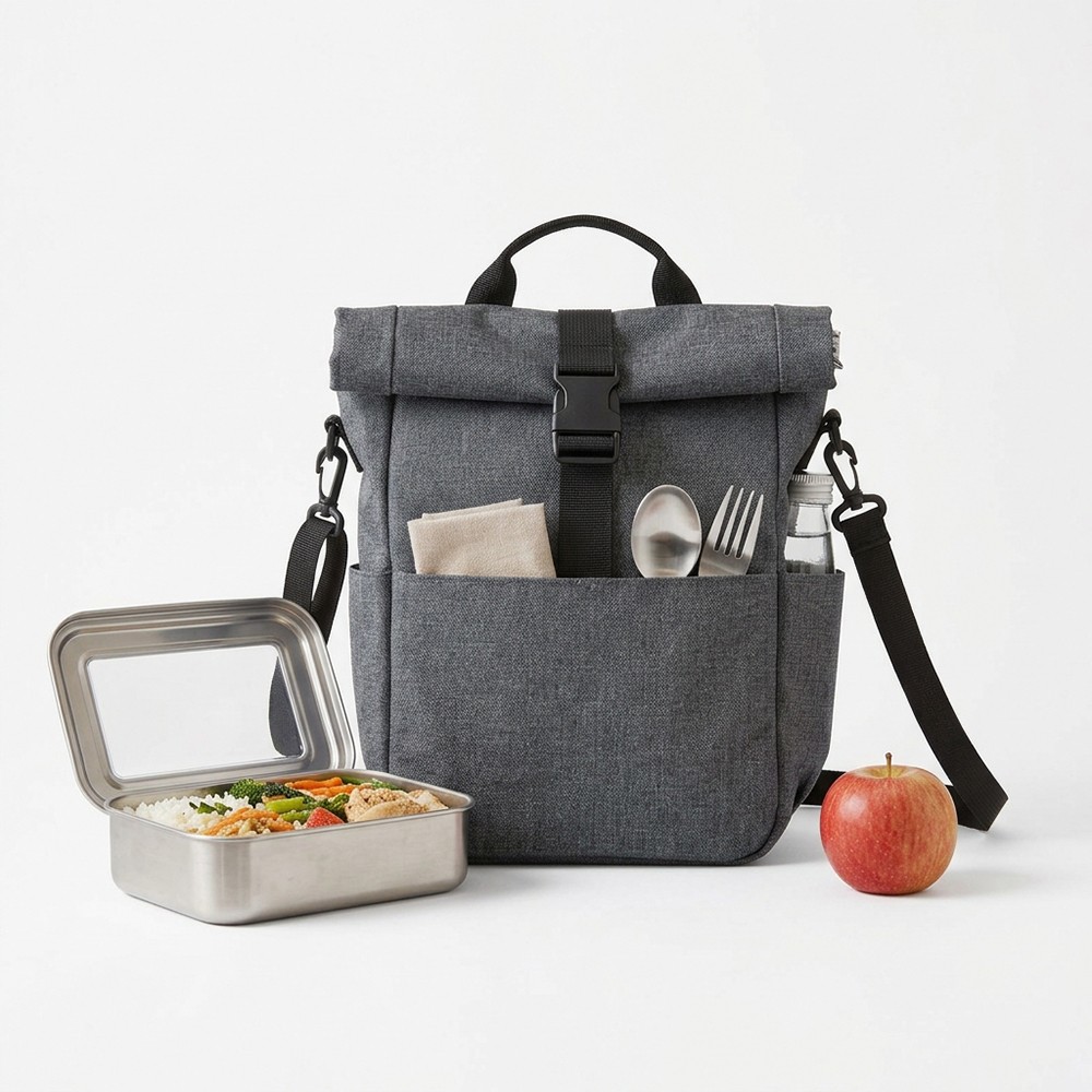 Lunch Bag Insulated Roll Top Crossbody Office Commute Adults Wholesale