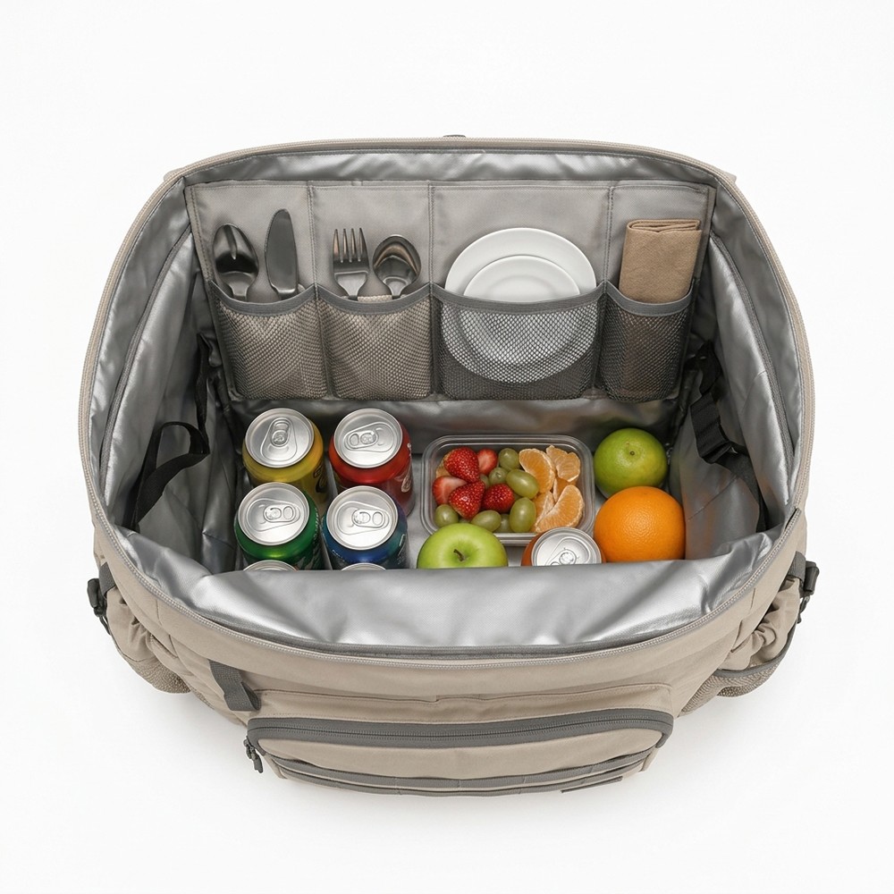 Picnic Bag Insulated Oxford Roll Top Outdoor Camping Family Wholesale